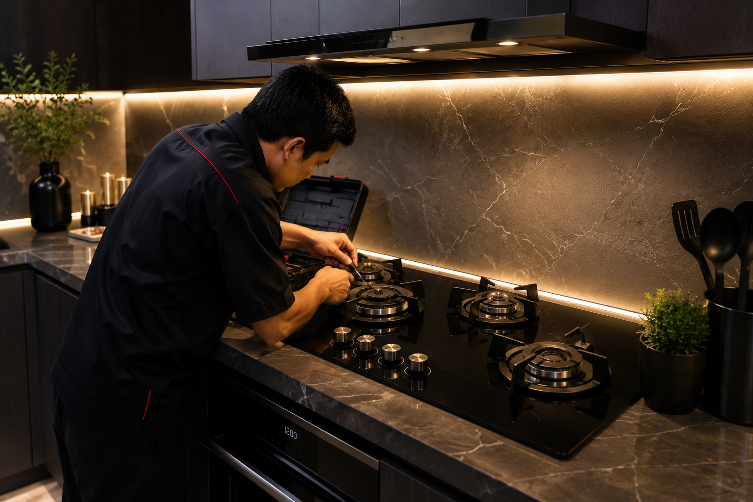 Butuh Service Kompor Ariston? Teknisi berpengalaman melayani perbaikan kompor built-in Ariston, servis rutin, penggantian spare part, dan instalasi. Hubungi 0823-1052-8415 untuk konsultasi dan booking layanan.